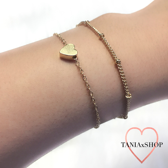 3/$20 Gold Heart Bracelet - Picture 2 of 4